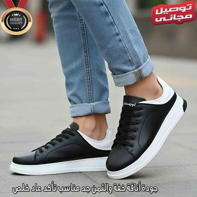 dernier chaussure model simple noir – Image 6